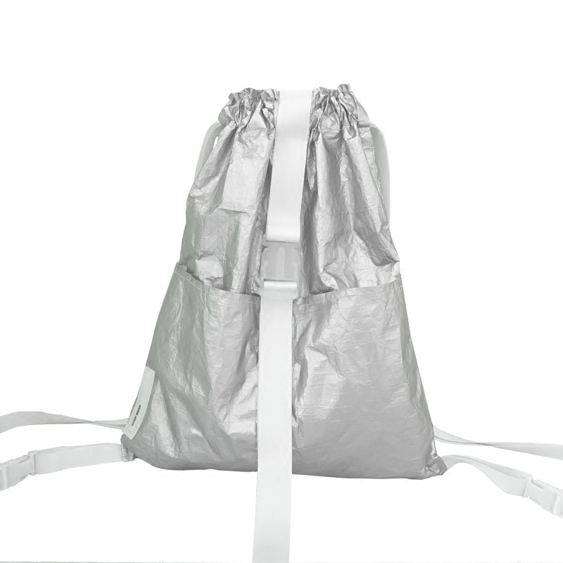 New fabric waterproof breathable tyvek drawstring backpack for